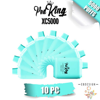 EB Design Pod King XC5000 Disposable Vape [5000 Puffs] - 10PC