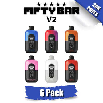 Fifty Bar V2 Disposable Vape Device [20000 Puffs] - 6PK