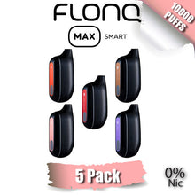 FLONQ Max Smart 0% Nicotine Disposable Vape Device [10000 PUFFS] - 5PK