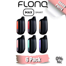 FLONQ Max Smart 0% Nicotine Disposable Vape Device [10000 PUFFS] - 6PK