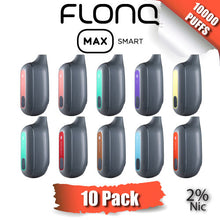 FLONQ Max Smart 2% Nicotine Disposable Vape Device [10000 PUFFS] - 10PK