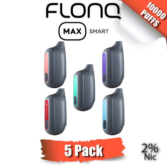 FLONQ Max Smart 2% Nicotine Disposable Vape Device [10000 PUFFS] - 5PK