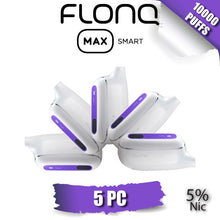 FLONQ Max Smart 5% Nicotine Disposable Vape Device [10000 PUFFS] - 5PC