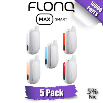 FLONQ Max Smart 5% Nicotine Disposable Vape Device [10000 PUFFS] - 5PK