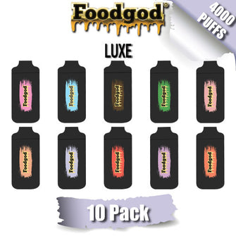 Foodgod ZERO 0% Luxe Disposable Vape Device [4000 Puffs] - 10PK