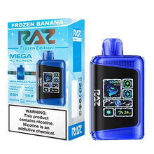 Frozen Banana Flavored Raz DC25000 Disposable Vape Device - 25K Puffs| eVape Kings