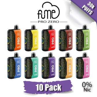 Fume PRO ZERO 0% Disposable Vape Device [30K Puffs] - 10PK