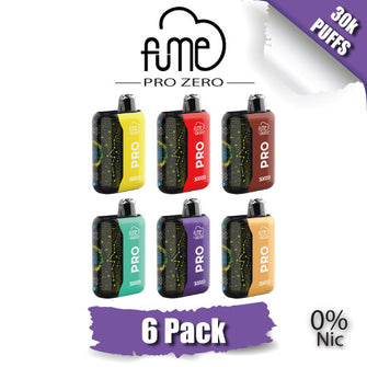 Fume PRO ZERO 0% Disposable Vape Device [30K Puffs] - 6PK