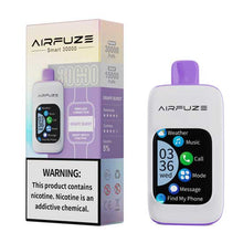 Grape Burst Flavored AIRFUZE Smart 30000 Disposable Vape Device - 30K Puffs - 10PK | Evape Kings