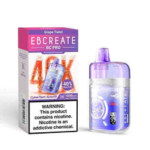 Grape Twist Flavored EBCREATE BC Pro Disposable Vape Device - 40K Puffs  | eVape Kings