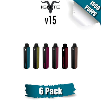 Ignite v15 Disposable Vape Device [1500 Puffs] - 6PK