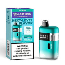 Ice Mint Flavored Lost Mary Ultrasonic Disposable Vape Device - 35k Puffs  | eVape Kings
