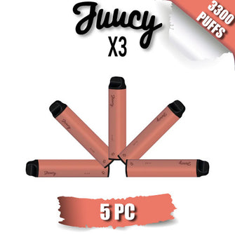 Juucy Model X3 Disposable Vape Device [3300 Puffs] - 5PC