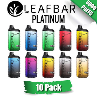 Leaf Bar Platinum Disposable Vape Device [8000 Puffs] - 10PK