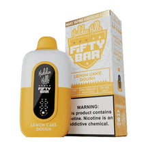 Lemon Cake Dough Flavored Fifty Bar x Hidden Hills Disposable Vape Device - 2000K Puffs - 10PK | eVape Kings