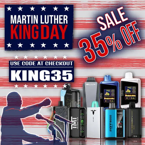 Martin Luther Kings day Sale less 35 percent off entire store.