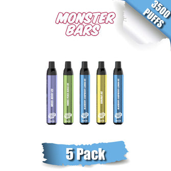 Monster Bar Disposable Vape Device [3500 Puffs] - 5PK