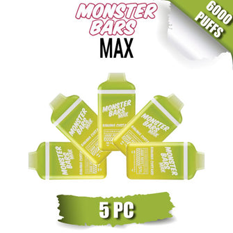 Monster Bars MAX Disposable Vape Device [6000 Puffs] - 5PC