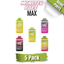 Monster Bars MAX Disposable Vape Device [6000 Puffs] - 5PK