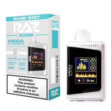 Miami Mint Flavored Raz DC25000 Disposable Vape Device - 25K Puffs| eVape Kings