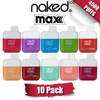 NKD 100 MAX Disposable Vape Device [4500 Puffs] - 10PK
