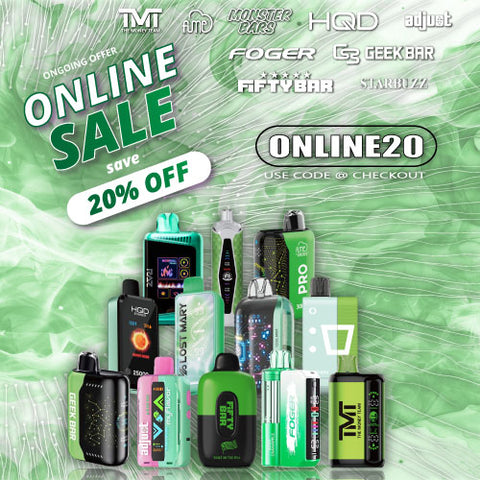 ONLINE DISPOSABLE SALES LESS 20 PERCENT