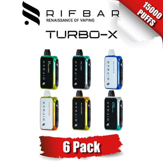 Rifbar Turbo-X Disposable Vape Device [15000 PUFFS] - 6PK