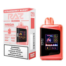 Strawberry Burst Flavored Raz DC25000 Disposable Vape Device - 25K Puffs| eVape Kings