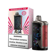 Watermelon B-Pop Flavored RiA NV30K Disposable Vape Device - 30K Puffs