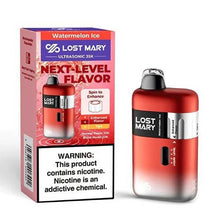 Watermelon Ice Flavored Lost Mary Ultrasonic Disposable Vape Device - 35k Puffs  | eVape Kings