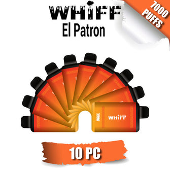 Whiff El Patron Disposable Vape Device by Scott Storch [7000 Puffs] - 10PC
