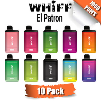 Whiff El Patron Disposable Vape Device by Scott Storch [7000 Puffs] - 10PK