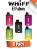 Whiff El Patron Disposable Vape Device by Scott Storch [7000 Puffs] - 5PK