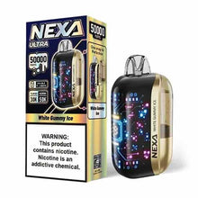 White Gummy Ice Flavored NEXA Ultra 50029 Disposable Vape Device - 50K Puffs | eVape Kings