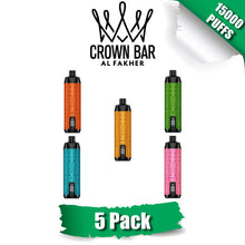 Al Fakher Crown Bar Disposable Vape Device [15000 Puffs] - 5PK