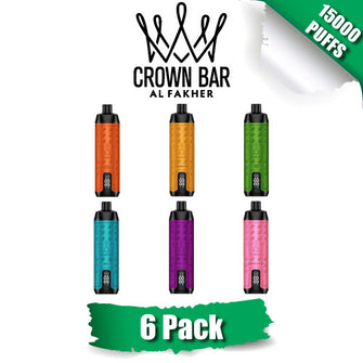 Al Fakher Crown Bar Disposable Vape Device [15000 Puffs] - 6PK