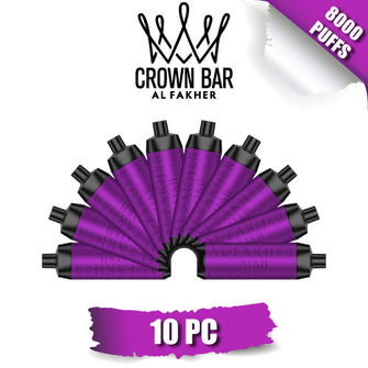 Al Fakher Crown Bar Disposable Vape Device [8000 Puffs] - 10PC