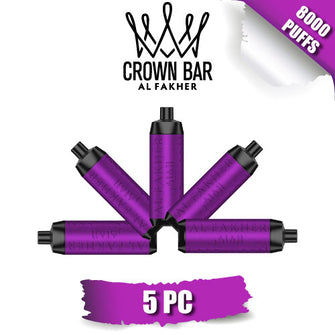 Al Fakher Crown Bar Disposable Vape Device [8000 Puffs] - 5PC
