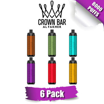 Al Fakher Crown Bar Disposable Vape Device [8000 Puffs] - 6PK