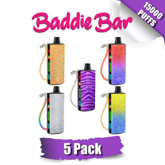 Baddie Bar Disposable Vape Device [15000 Puffs] - 5PK