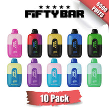 Fifty Bar Disposable Vape Device [6500 Puffs] - 10PK