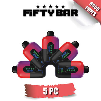 Fifty Bar Disposable Vape Device [6500 Puffs] - 5PC