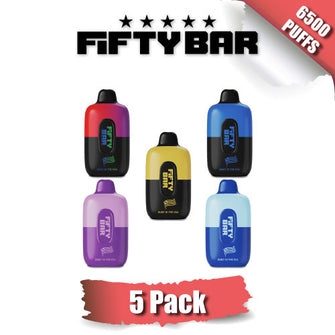 Fifty Bar Disposable Vape Device [6500 Puffs] - 5PK