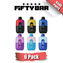 Fifty Bar Disposable Vape Device [6500 Puffs] - 6PK