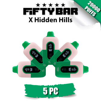 Fifty Bar X Hidden Hills Disposable Vape Device [20000 Puffs] - 5PC