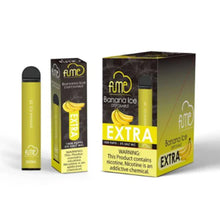 FUME EXTRA VAPE FLAVORED Banana Ice 1500 Puffs - 10PK