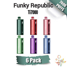 Funky Republic Ti7000 by EB Design Disposable Vape Device [7000 Puffs] - 6PK