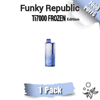 Funky Republic Ti7000 Frozen Edition Disposable Vape Device [7000 Puffs] - 1PC