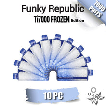 Funky Republic Ti7000 Frozen Edition Disposable Vape Device [7000 Puffs] - 10PC