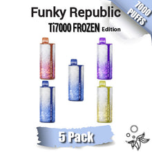 Funky Republic Ti7000 Frozen Edition Disposable Vape Device [7000 Puffs] - 5PK